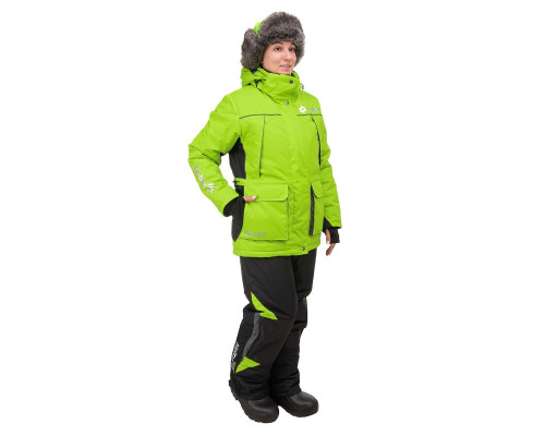 Костюм зимний ZABAVA 8/8 К, лайм/черный, до -30С, р.4XL (T-ZA-4XL-56/170-L) Helios Костюм зимний ZABAVA 8/8 К, лайм/черный, до -30С, р.4XL (T-ZA-4XL-56/170-L) Helios
