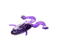 Лягушка несъедоб. Crazy Frog 3,55"/9,0 см Silver Sparkles & Fio 50шт. (HS-23-036-N) Helios