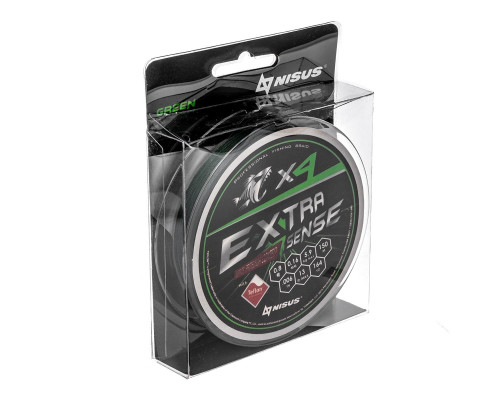Шнур Extrasense X4 PE Green 150m   0.8/13LB 0.16mm (N-ES-X4-0.8/13LB) NISUS