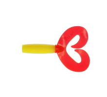 Твистер Credo Double Tail 3,54"/9 см Yellow RT 5шт. (HS-28-038) Helios