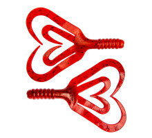 Твистер Credo Four Tail 3,35"/8,5 см Pepper Red 10шт. (HS-20-030) Helios