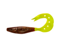 Твистер Kasandra 4"29/10,9см Rusty Gold & Lime 5шт. (HS-34-017) Helios