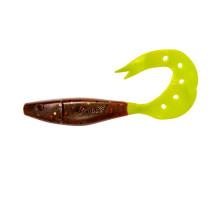 Твистер Kasandra 4"29/10,9см Rusty Gold & Lime 5шт. (HS-34-017) Helios