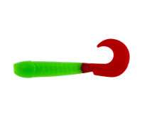 Твистер Long Hybrid 3,55"/9,0 см Lime & Red 7шт. (HS-15-021) Helios