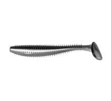 Виброхвост Shaggy 3,35"/8,5 см Black & White 5шт. (HS-16-023) Helios