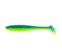 Виброхвост Shaggy 5,12"/13 см Blue Lime 5шт. (HS-18-040) Helios