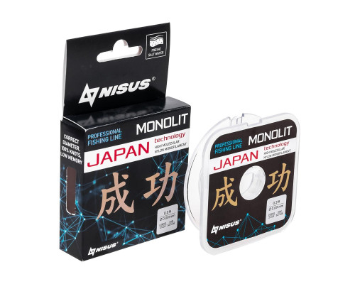 Леска MONOLIT 0,091mm/50m Nylon Transparent (N-MO-0.091-50) Nisus Леска MONOLIT 0,091mm/50m Nylon Transparent (N-MO-0.091-50) Nisus