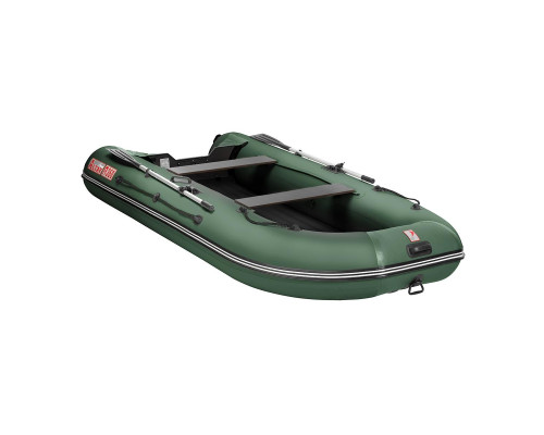 Лодка Алтай А360 зеленый, надувное дно Тонар