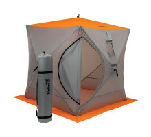 Палатка зимняя Куб 1,8х1,8 orange lumi/gray (HS-ISC-180OLG) Helios