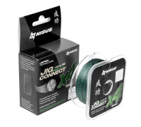 Шнур JIG CONNECT X4 PE Dark Green 150m #0.8, 0.14mm 4.6кг/10.1LB (T-N-JC-X4-0.14-150-DG) NISUS