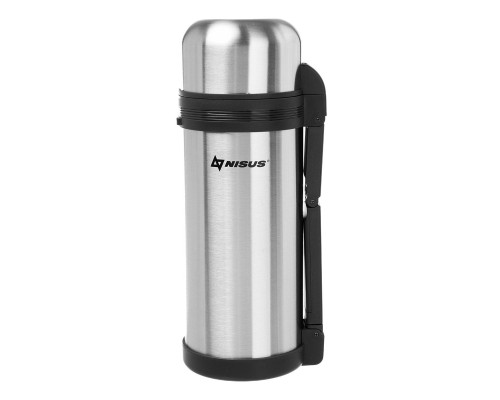 Термос (N-TM-012-G) 1500ML (дополн.пласт.чашка, скл.ручка, ремень) Nisus Термос (N-TM-012-G) 1500ML (дополн.пласт.чашка, скл.ручка, ремень) Nisus