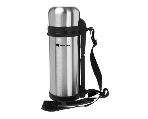 Термос (N-TM-012-G) 1500ML (дополн.пласт.чашка, скл.ручка, ремень) Nisus Термос (N-TM-012-G) 1500ML (дополн.пласт.чашка, скл.ручка, ремень) Nisus