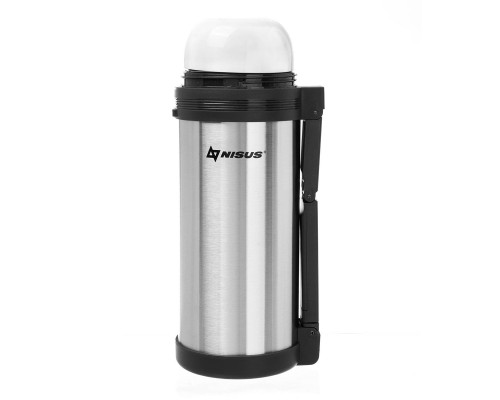Термос (N-TM-012-G) 1500ML (дополн.пласт.чашка, скл.ручка, ремень) Nisus Термос (N-TM-012-G) 1500ML (дополн.пласт.чашка, скл.ручка, ремень) Nisus