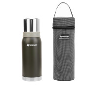 Термос (N-TM-039-KC) 1000ML (2 крышки-кружки, чехол) Nisus