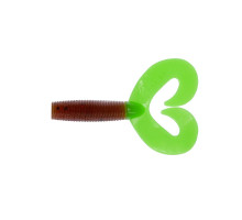 Твистер Credo Double Tail 3,54"/9 см Rusty Gold & Lime 5шт. (HS-28-017) Helios
