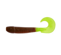 Твистер Long Hybrid 3,55"/9,0 см Rusty Gold & Lime 7шт. (HS-15-017) Helios