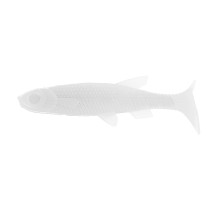 Виброхвост Nelma 3.15"/8 см White 6шт. (HS-26-001) Helios