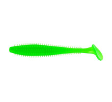 Виброхвост Shaggy 5,12"/13 см Electric green 5шт. (HS-18-007) Helios