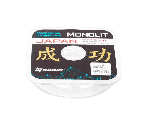 Леска MONOLIT 0,105mm/50m Nylon Transparent (N-MO-0.105-50) Nisus Леска MONOLIT 0,105mm/50m Nylon Transparent (N-MO-0.105-50) Nisus