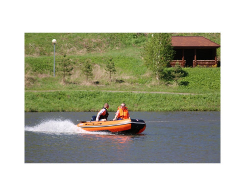 Лодка Алтай 320L оранжевый/черный Тонар