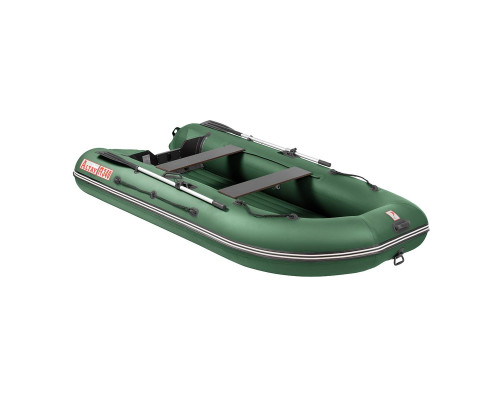 Лодка Алтай А340 зеленый, надувное дно Тонар
