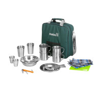 Набор для пикника Picnic на 4 персоны зеленый (HS-PCG-4) Helios МП