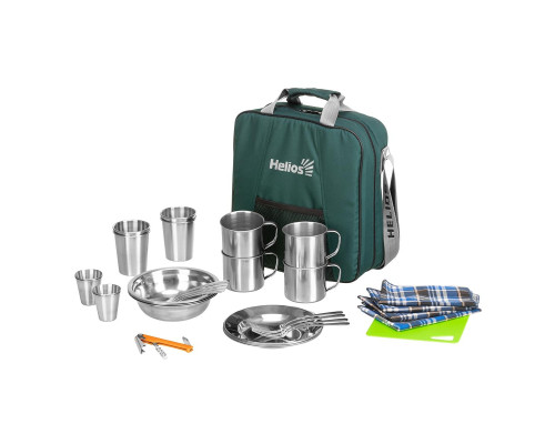 Набор для пикника Picnic на 4 персоны зеленый (HS-PCG-4) Helios МП Набор для пикника Picnic на 4 персоны зеленый (HS-PCG-4) Helios МП