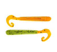 Твистер Credo Long Body 2,95"/7,5 см Pepper Green & Orange 12шт. (HS-9-018) Helios
