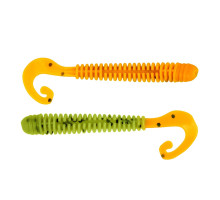 Твистер Credo Long Body 2,95"/7,5 см Pepper Green & Orange 12шт. (HS-9-018) Helios