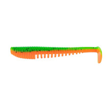 Виброхвост Varuna 4,33"/11см Pepper Green & Orange 7шт. (HS-35-018) Helios
