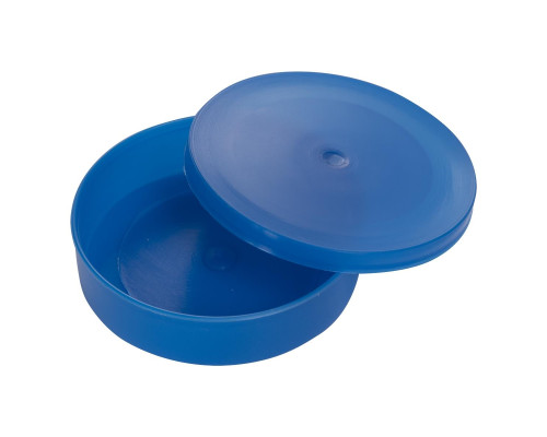 Коробочка круглая синяя (мотыльница) пластик (Виток) 9-00-0028 Helios