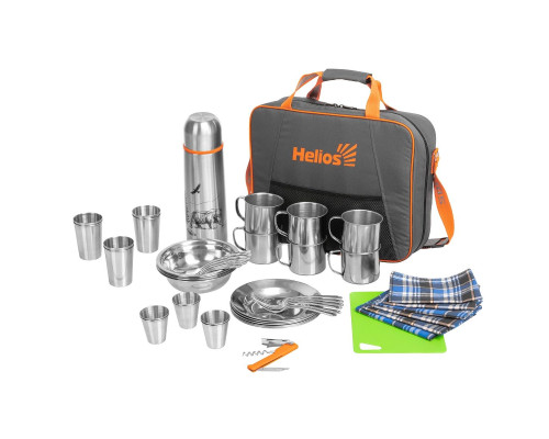Набор для пикника Camping на 6 персон с термосом (HS-CG-T-6) Helios Набор для пикника Camping на 6 персон с термосом (HS-CG-T-6) Helios