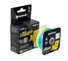 Шнур JIG CONNECT X8 PE Multicolor 150m #2.0, 0.22mm 15.5кг/22.9LB (T-N-JC-X8-0.22-150-M) NISUS