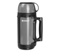Термос (N-TM-041-G) 1400ML (крышка-кружка с ручк, доп.пл.чашка, скл.ручки, ремень) Nisus