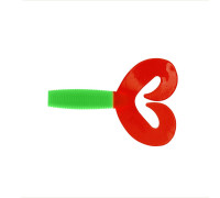 Твистер Credo Double Tail 1,96"/5 см Lime & Red 10шт. (HS-27-021) Helios