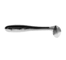 Виброхвост Catcher 3,55"/9 см Black & White 5шт. (HS-2-023) Helios