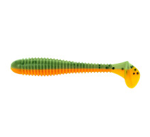 Виброхвост Catcher 3,55"/9 см Pepper Green & Orange 5шт. (HS-2-018) Helios
