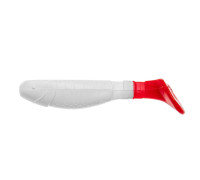 Виброхвост несъедоб. Chubby 3,55"/9 см White RT 100шт. (HS-4/1-003-N) Helios
