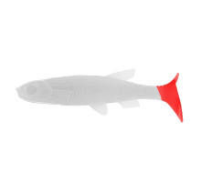 Виброхвост несъедоб. Nelma 3.15"/8 см White RT 100шт. (HS-26/1-003-N) Helios
