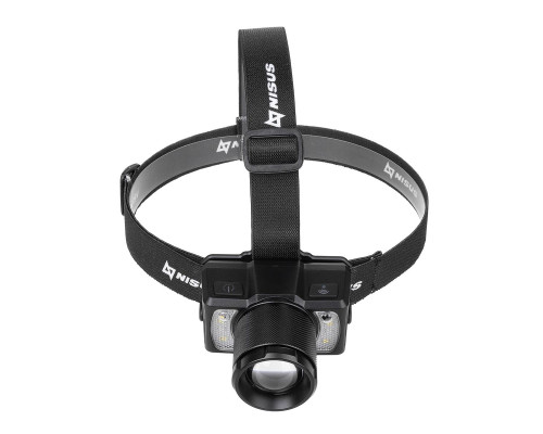 Фонарь налобный сенсорный 800 LM, IP43, USB (N-FN-HL25) NISUS PRO Фонарь налобный сенсорный 800 LM, IP43, USB (N-FN-HL25) NISUS PRO