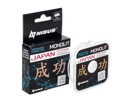 Леска MONOLIT 0,203mm/50m Nylon Transparent (N-MO-0.203-50) Nisus Леска MONOLIT 0,203mm/50m Nylon Transparent (N-MO-0.203-50) Nisus