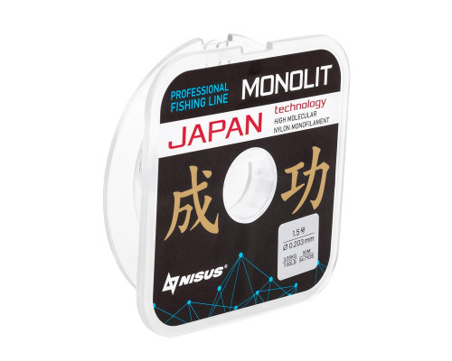 Леска MONOLIT 0,203mm/50m Nylon Transparent (N-MO-0.203-50) Nisus Леска MONOLIT 0,203mm/50m Nylon Transparent (N-MO-0.203-50) Nisus