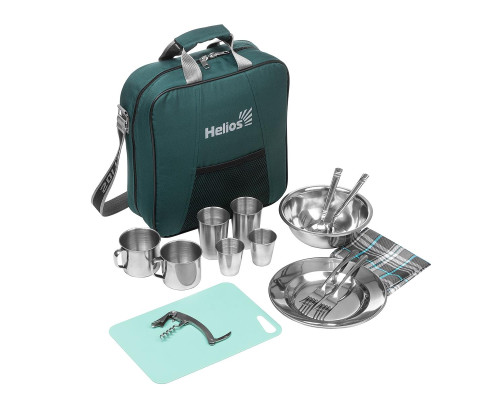 Набор для пикника Picnic на 2 персоны зеленый (HS-PCG-2) Helios МП Набор для пикника Picnic на 2 персоны зеленый (HS-PCG-2) Helios МП