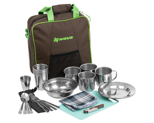 Набор для пикника Picnic на 4 персоны коричневый (N-PCB-4) Nisus Набор для пикника Picnic на 4 персоны коричневый (N-PCB-4) Nisus