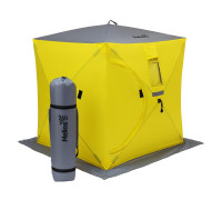 Палатка зимняя Куб 1,5х1,5 yellow/gray (HS-ISC-150YG) Helios