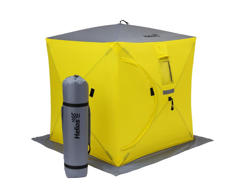 Палатка зимняя Куб 1,5х1,5 yellow/gray (HS-ISC-150YG) Helios