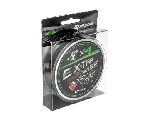 Шнур Extrasense X4 PE Green 150m 2.5/38LB 0.28mm (N-ES-X4-2.5/38LB) NISUS
