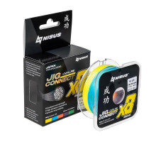 Шнур JIG CONNECT X8 PE Multicolor 150m #2.5, 0.25mm 17.3кг/25.7LB (T-N-JC-X8-0.25-150-M) NISUS