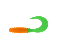Твистер Credo 2,35"/6,0 см Orange & Green 7шт. (HS-10-025) Helios