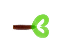 Твистер Credo Double Tail 1,96"/5 см Rusty Gold & Lime 10шт. (HS-27-017) Helios